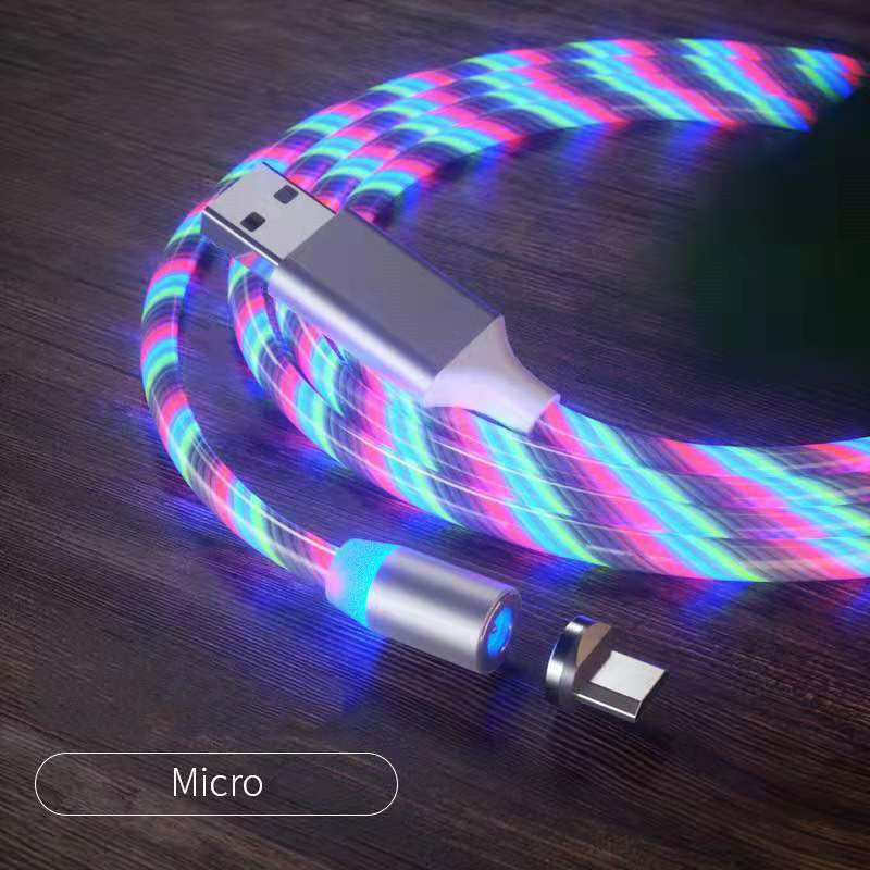 Magnetic Charging Cable Streamer Fast Charging Cable Lighting Micro USB Cable LED Magnet Charger Type-C Cable Magnetic Charging Cable Streamer Fast Charging Cable Lighting Micro USB Cable LED Magnet Charger Type-C Cable